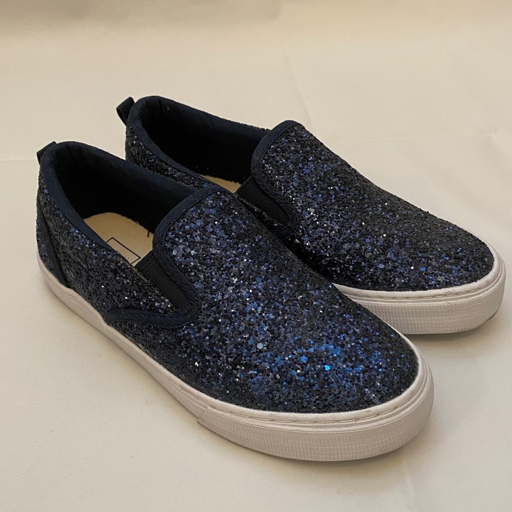 🌿GAP Navy Blue Sparkly Slip-Ons🌿